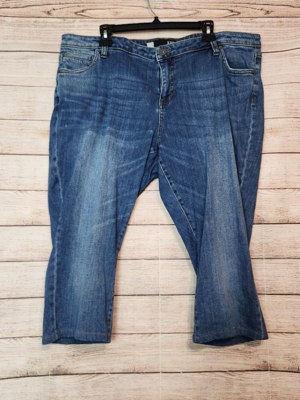 Kut from the Kloth Catherine Boyfriend Jeans Medium Wash Crop Women's Size 18W